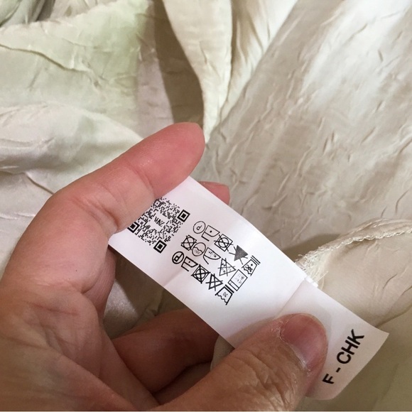 Zara shirt top button up long sleeve women m Wrinkled Look - Picture 7 of 9